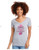 WOMEN'S Ideal VEE and CREW Neck Shirts - (KEEP CALM - BREAST CANCER AWARENESS)