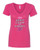 WOMEN'S Ideal VEE and CREW Neck Shirts - (KEEP CALM - BREAST CANCER AWARENESS)