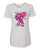 WOMEN'S Ideal VEE and CREW Neck Shirts - (PEACE LOVE CURE - BREAST CANCER AWARENESS)