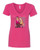 WOMEN'S Ideal VEE and CREW Neck Shirts - (ROSIE SURVIVOR - BREAST CANCER AWARENESS)