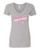 WOMEN'S Ideal VEE and CREW Neck Shirts - (SURVIVOR - BREAST CANCER AWARENESS)