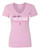 WOMEN'S Ideal VEE and CREW Neck Shirts - (THEY'RE FAKE - BREAST CANCER AWARENESS)