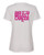 WOMEN'S Ideal VEE and CREW Neck Shirts - (SOCK IT - BREAST CANCER AWARENESS)