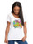 WOMEN'S Ideal VEE and CREW Neck Shirts - (COLORFUL LOVE - NEON)