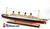 LIGHTED HISTORIC HMHS TITANIC passenger ship 40" SPECIAL EDITION fully built wood model with stand