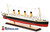 LIGHTED HISTORIC HMHS TITANIC passenger ship 40" SPECIAL EDITION fully built wood model with stand