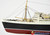 LIGHTED QUEEN ELIZABETH passenger ship 40" fully built wood model with stand