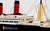 RMS BERENGARIA  passenger STEAMship 39" fully built wood model with stand