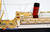 RMS BERENGARIA  passenger STEAMship 39" fully built wood model with stand