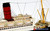 RMS BERENGARIA  passenger STEAMship 39" fully built wood model with stand