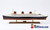 SS NORMANDIE passenger STEAMship 40" fully built wood model with stand