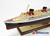 SS NORMANDIE passenger STEAMship 40" fully built wood model with stand