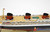 SS NORMANDIE passenger STEAMship 40" fully built wood model with stand
