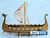 DRAKKAR VIKING SHIP  fully built  wood model with stand