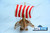 DRAKKAR VIKING SHIP  fully built  wood model with stand