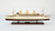 EMPRESS of JAPAN  33" 1/250 fully built wood model with stand