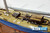 ENDEAVOUR RACING sail boat fully built wood model with stand