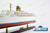 FAIRSEA LIGHTED CRUISE SHIP steamliner high quality fully built wood model  with stand