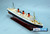 QUEEN MARY LIGHTED  40" fully built wood model with stand