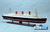 QUEEN MARY LIGHTED  40" fully built wood model with stand