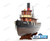 TAURUS LIGHTED tug steam boat 36" fully built wood model with stand