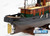 TAURUS LIGHTED tug steam boat 36" fully built wood model with stand