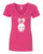 WOMEN'S Ideal VEE and CREW Neck Shirts - (CUTE PENGUIN - WINTER / CHRISTMAS)