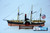 SS CENTRAL AMERICA SIDE WHEEL PADDLESTEAMER wood ship display model