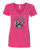 WOMEN'S Ideal VEE and CREW Neck Shirts - (LESS IS MORE W/CREST - SASSY CHICK)