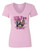 WOMEN'S Ideal VEE and CREW Neck Shirts - (LESS IS MORE W/CREST - SASSY CHICK)