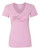 WOMEN'S Ideal VEE and CREW Neck Shirts - (I WEAR FOR MY FRIEND - BREAST CANCER AWARENESS)