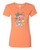 WOMEN'S Ideal VEE and CREW Neck Shirts - (PEACE & LOVE WITH CREST - SASSY CHICK)