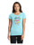 WOMEN'S Ideal VEE and CREW Neck Shirts - (PEACE & LOVE WITH CREST - SASSY CHICK)