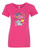 WOMEN'S Ideal VEE and CREW Neck Shirts - (PEACE & LOVE WITH CREST - SASSY CHICK)