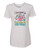 WOMEN'S Ideal VEE and CREW Neck Shirts - (FLIP FLOPS  WITH CREST - SASSY CHICK)
