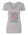 WOMEN'S Ideal VEE and CREW Neck Shirts - (FLIP FLOPS  WITH CREST - SASSY CHICK)