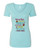 WOMEN'S Ideal VEE and CREW Neck Shirts - (CAMPFIRE LOVIN  WITH CREST - SASSY CHICK)