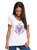 WOMEN'S Ideal VEE and CREW Neck Shirts - (PURPLE DECOR)