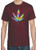 Adult DryBlend® T-Shirt - (TIE DYED LEAF -  PRIDE / WEED / 420)