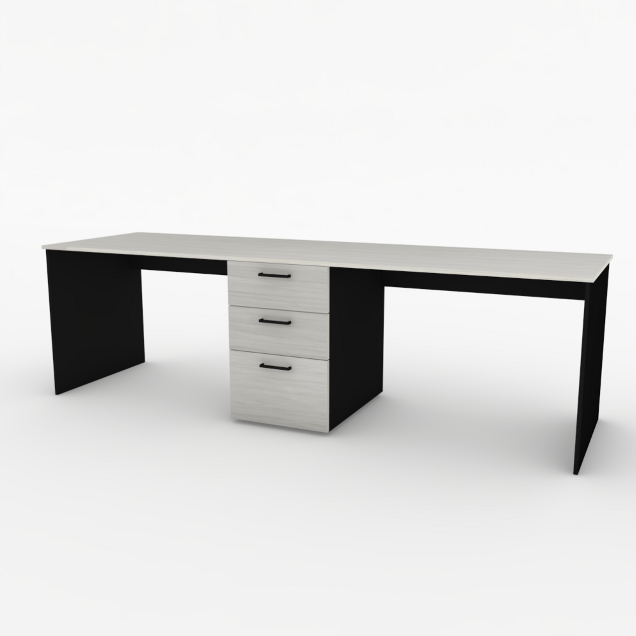 white wood table desk