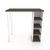 Bavarian Oak Desk with shelving and hairpin legs- Urban Pad Furniture