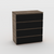 Swiss Elm with Black Tallboy/ Dresser- Urban Pad Furniture