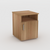 Native Oak Bedside Table with cupboard and pigeon hole- Urban Pad Furniture