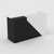 Black with White Angle Reception Desk- Urban Pad Furniture