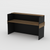 Reclaimed Wood and Black Reception desk- Urban Pad Furniture