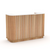 curved Sahara Reception Desk with battens- Urban Pad Furniture