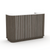 curved Sahara Reception Desk with battens- Urban Pad Furniture