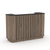 curved Sahara Reception Desk with battens- Urban Pad Furniture