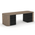 Osaka Dual Side Curved Desk with drawers- Urban Pad Furniture
