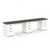 Cambridge Hamptons Dual Workstation Desk- Urban Pad Furniture